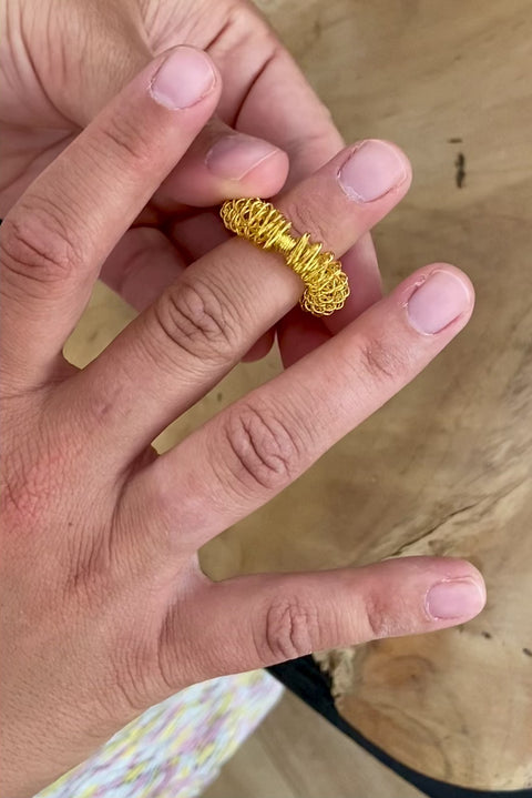 Akupressur Massage Ring für Finger
