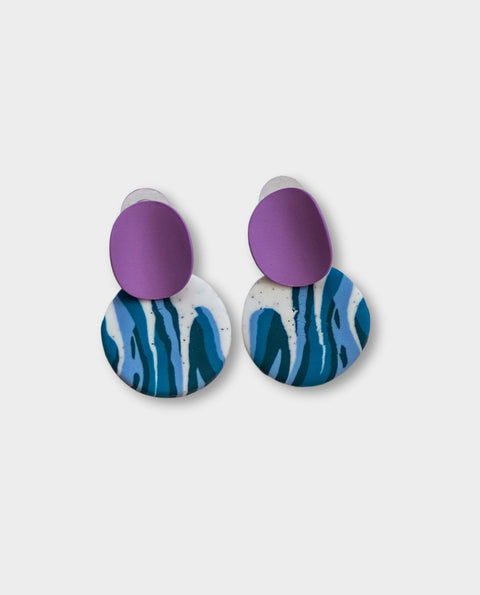 Earrings | Purple breeze