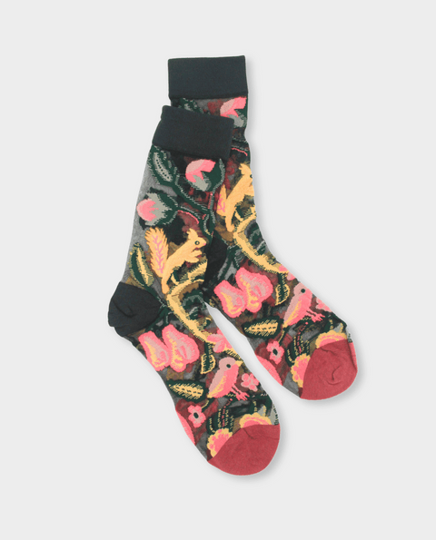Transparente Socken | Fußtapete - Früchte Paradies