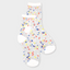 Transparente Socken | Fußtapete - Kleine Konfetti-Party