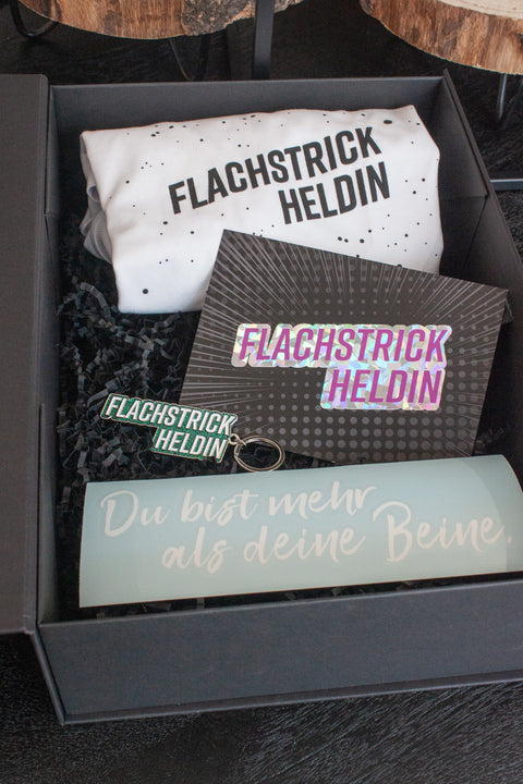 Geschenkbox | Flachstrick Heldin
