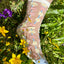 Transparente Socken | Fußtapete - Pastellblümchen