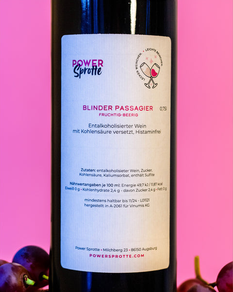 0,0% Rotwein | Blinder Passagier