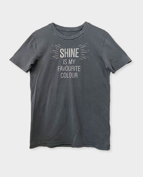 Statement T-Shirt | Shine is my favourite colour in Grau