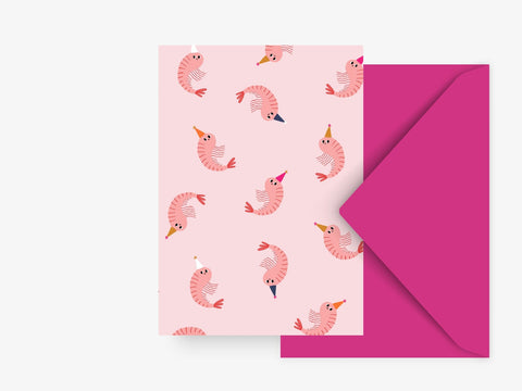 Greeting card | Party shrimp