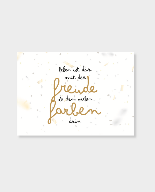 Postkarte | Freude
