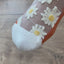 Transparente Socken | Fußtapete - Flower Power