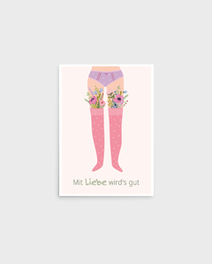Postkarte | Mit Liebe wird's gut