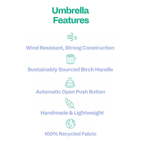 Duckhead | Eco-friendly umbrella Polkastripe