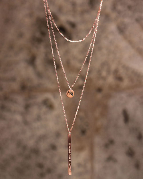 three-row necklace | Strong Girls United