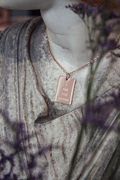 power sprotte statement halskette kette schmuck i am the storm lipödem lymphödem kompression thrombose