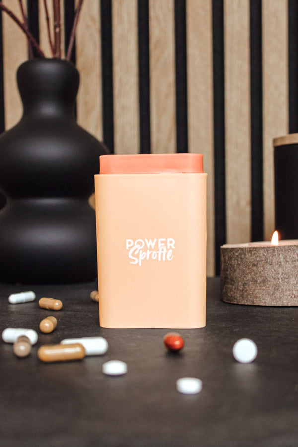 pillendosen power sprotte lipödem Nahrungsergämnzungsmittel NEM medikament medikamentendose ausbewahrung