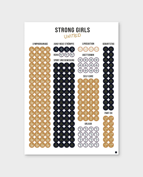 Kalender-Stickerbogen | Strong Girls United